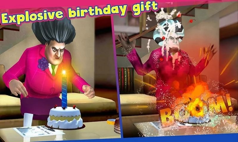 精彩截图-6163银河官方网站3d官方正版下载最新版本-6163银河官方网站3D英文版(Scary Teacher 3D)下载 v7.9 安卓版2